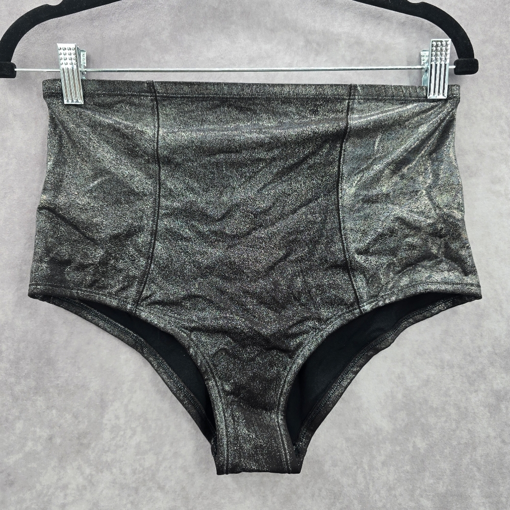 White House Black Market Black Bikini Hi Rise Bottom Swimwear Small